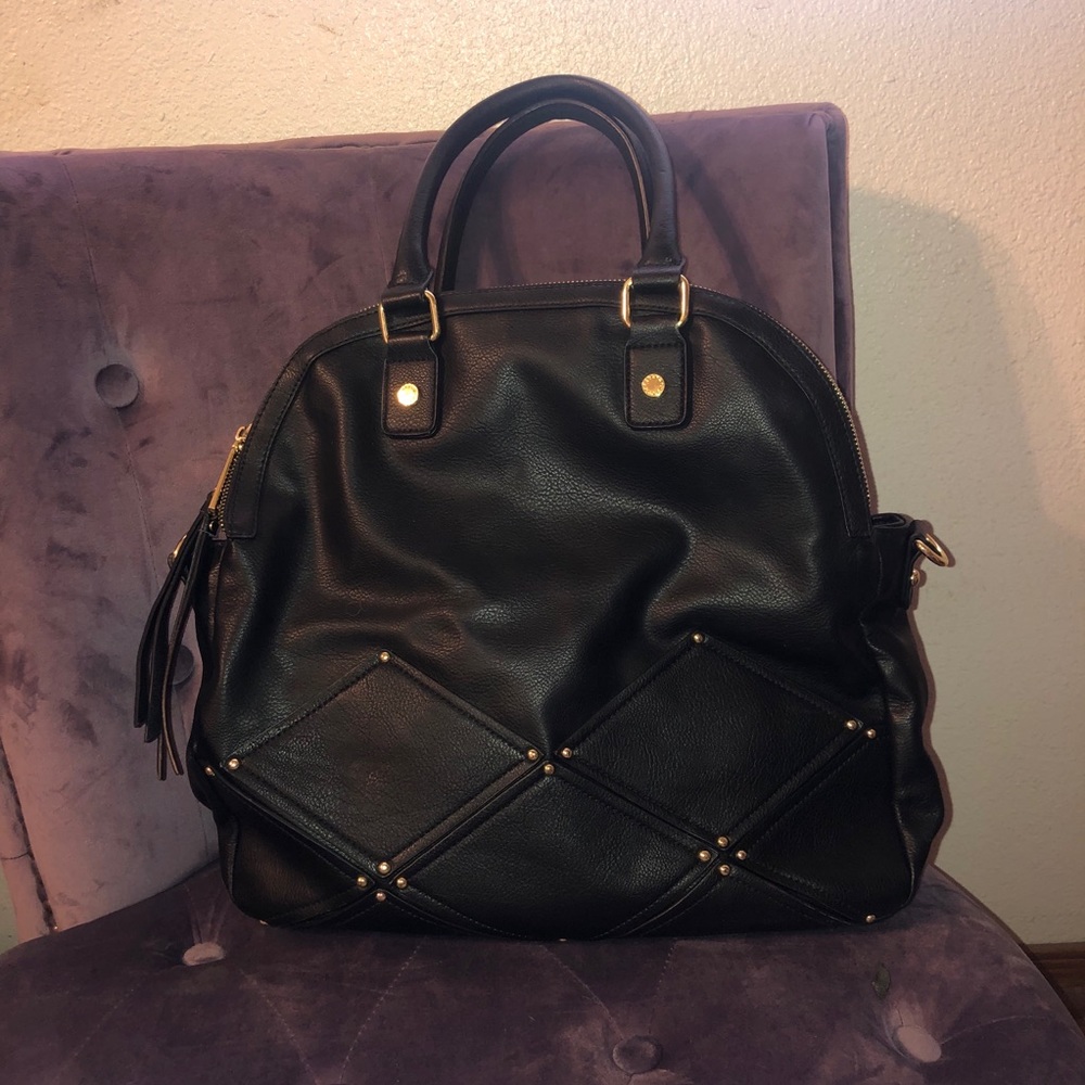 Steven Madden Black Studded Purse Bag